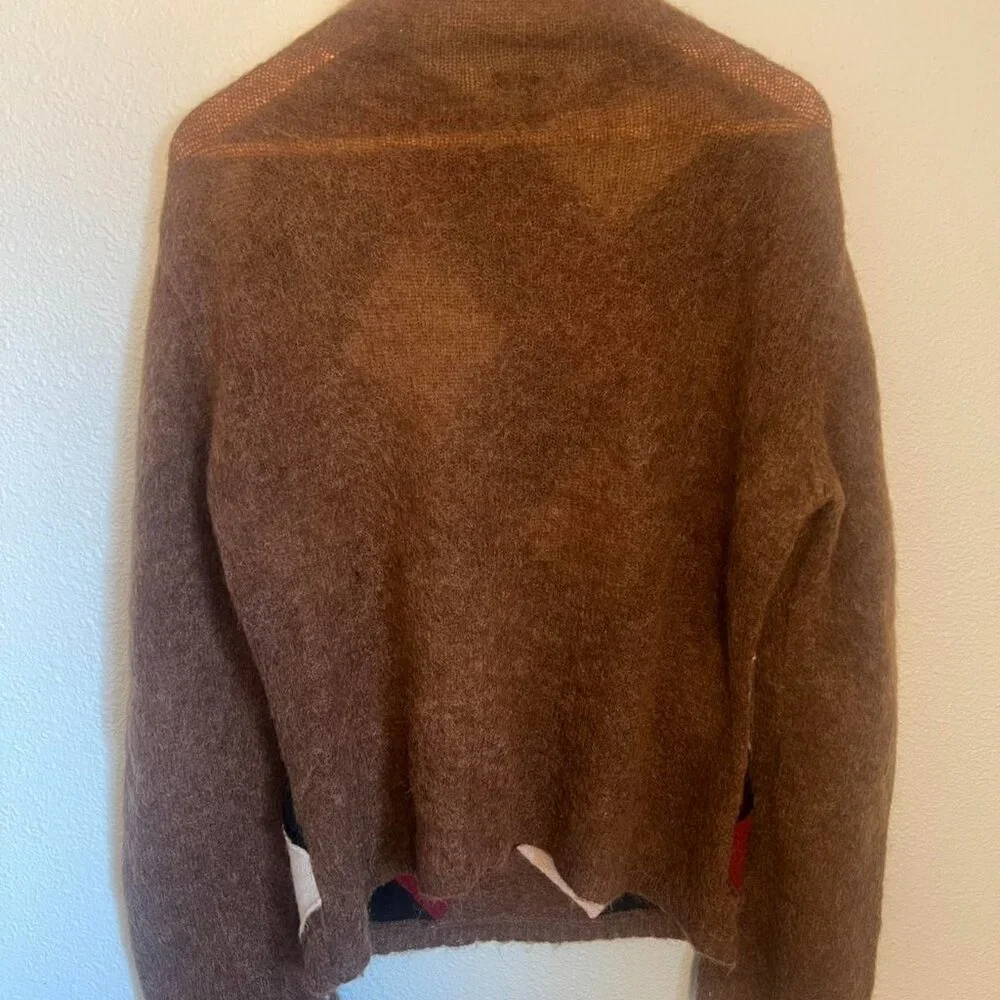 Authentic Burberry Women's Multi-Jumper Argyle Sweater - Picture 3 of 6